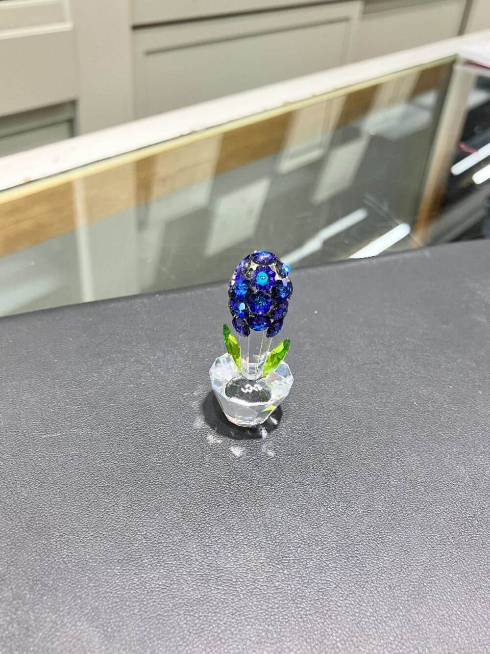 Hyacinth Blue Crystal Figurine